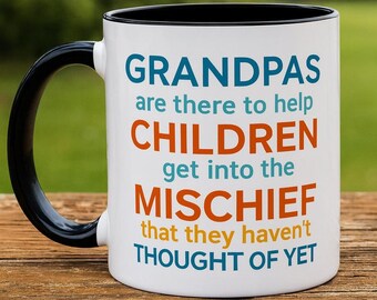 Mug, Funny Grandpa Accent Coffee Cup, Unique Gift for Grandfathers, Ceramic Tea Mug, Novelty Quote Drinkware, Fathers Day Present