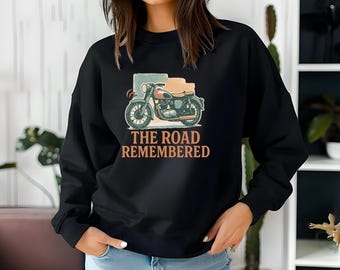 Retro Motorcycle Crewneck Sweatshirt – Vintage Biker Style