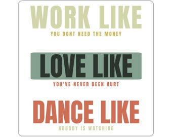 Inspirational Kiss-Cut Stickers, Motivational Decor, Laptop Stickers, Affirmation Gifts, Self-Care Reminders