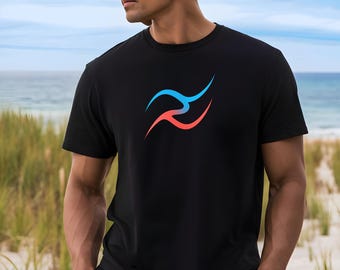 Graphic Abstract Tee, Unisex Jersey Cotton Short Sleeve Shirt