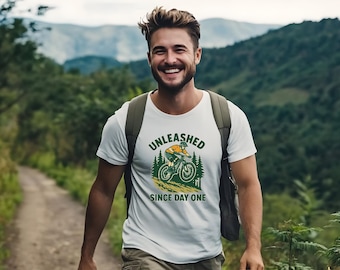 Mountain Biking T-Shirt, Unleashed Adventure Tee