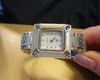 Silver Quartz Watch 50's - 1950