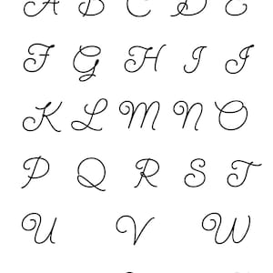 May include: Tracing worksheet for the alphabet, featuring cursive letters A through Z in black ink on a white background.