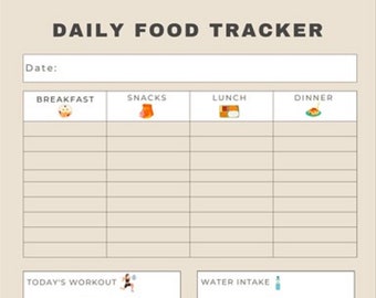 Ultimate Daily Food Tracker - Track, Analyze, and Achieve Your Health Goals