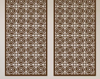 Geometric Rhombus Wooden Wall Panel, Housewarming Gift
