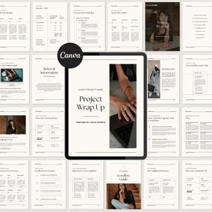 Customizable Canva Client Goodbye Template for Business Coaches - Professional Offboarding and Project Wrap-Up Ebook Design