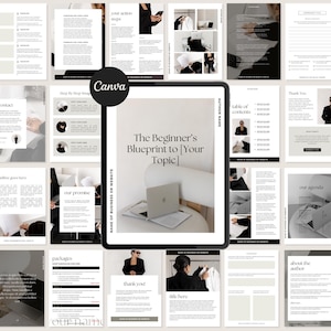 380+ Seiten E-Book-Vorlage Canva | E-Book-Arbeitsmappen-Paket | Für Freiberufler, Geschäftsinhaber, Trainer, Kursersteller | Lead-Magnet-Vorlage