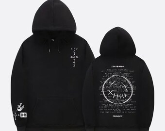 Felpa con cappuccio Travis Scott Utopia | Merchandising con felpa con cappuccio Cactus Jack | Felpa dell'album Utopia di Travis Scott | Abbigliamento premium streetwear | Regalo per lui