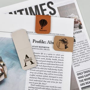 Personalized Magnetic Bookmark, Engraved leather magnetic bookmark gift, book lovers gift, Minimalist Bookmark, Book Accessory,Mothers Gifts