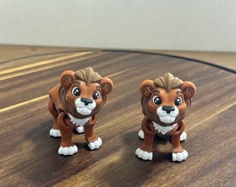 Adorable Articulating Lion Figure - Designed by ArtFlex