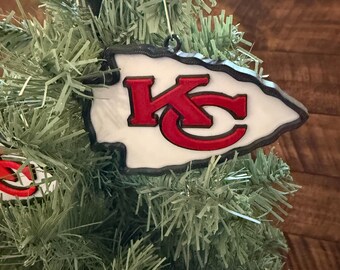 Kansas City Chiefs Holiday Ornament – KC Football Tree Decor, Chiefs Fan Gift