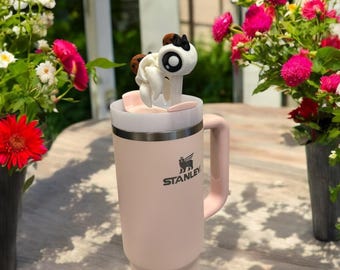 Handmade Chocolate Chip Turtle Stanley Cup Straw Topper
