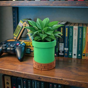 Mario Warp Pipe Planter – Geeky Decor Plant Pot Holder