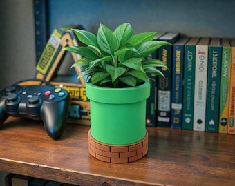 Mario Warp Pipe Planter – Geeky Decor Plant Pot Holder