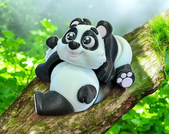 Adorable Panda Bear Figurine - Unique 3D Printed Accessory - Designed by ArtFlex