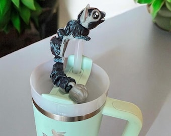 Sugar Glider Stanley Straw Topper: 3D Printed Tumbler Decoration