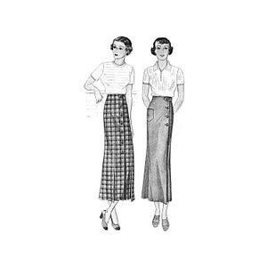 Past Patterns 1795 - Early 1930s Sports Skirt Sewing Pattern waist 30 w30 Simplicity Pattern Company reproduction 30s