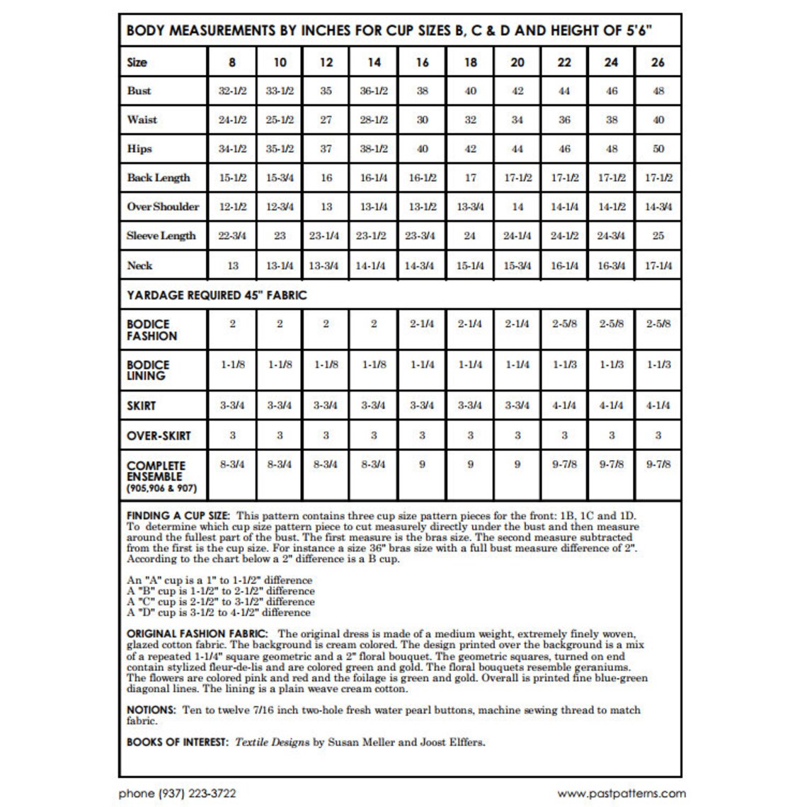 Past Patterns 905/906/907 Set Sz 08-14 Download - Early 1880s Three ...