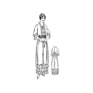 Past Patterns 8480 - Edwardian Damenkleid- Schnittmuster Büste 38 b38 Ladies Home Journal Schnittmuster Reproduktion 1900s 00s 1910 1910s