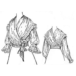 Past Patterns 8450 - Mid 1910s Ladies Surplus Waist Schnittmuster Büste 34 b34 Butterick Pattern Company Reproduktion 10s Edwardian Age