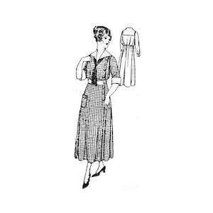 Past Patterns 8340 - 1920s House Dress Pattern Bust 38 b38 Montgomery Wards Vintage Sewing Patterns Reproduction 20s Roaring 20s