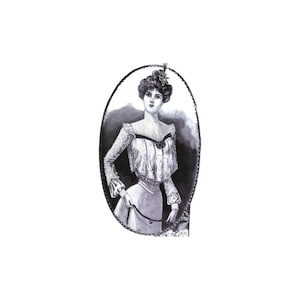 Past Patterns 4879 - Edwardian Yoke Mieder Schnittmuster Büste 32 b32 Butterick Pattern Company Reproduktion 1900s 00s