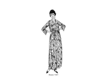 1920s Kimono Sewing Pattern: McCall Reproduction, Bust 36 | Past Patterns 7987