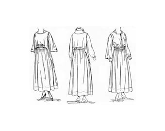 Past Patterns 8714 - Late 1910s Dress Pattern Bust 36 b36 New Idea Patterns Co Vintage Sewing Reproduction 10s Early 20th Century