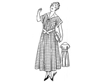 Past Patterns 2115 - 1920s Ladies Apron Dress Sewing Pattern bust sizes 40"-42" Standard Fashion Co reproduction Roaring 20s Flapper Era