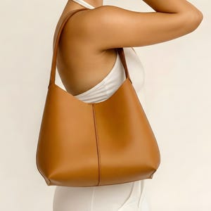 Patrón de costura para bolso hobo de cuero (PDF): Plantilla para bolso tote DIY (Descarga instantánea)