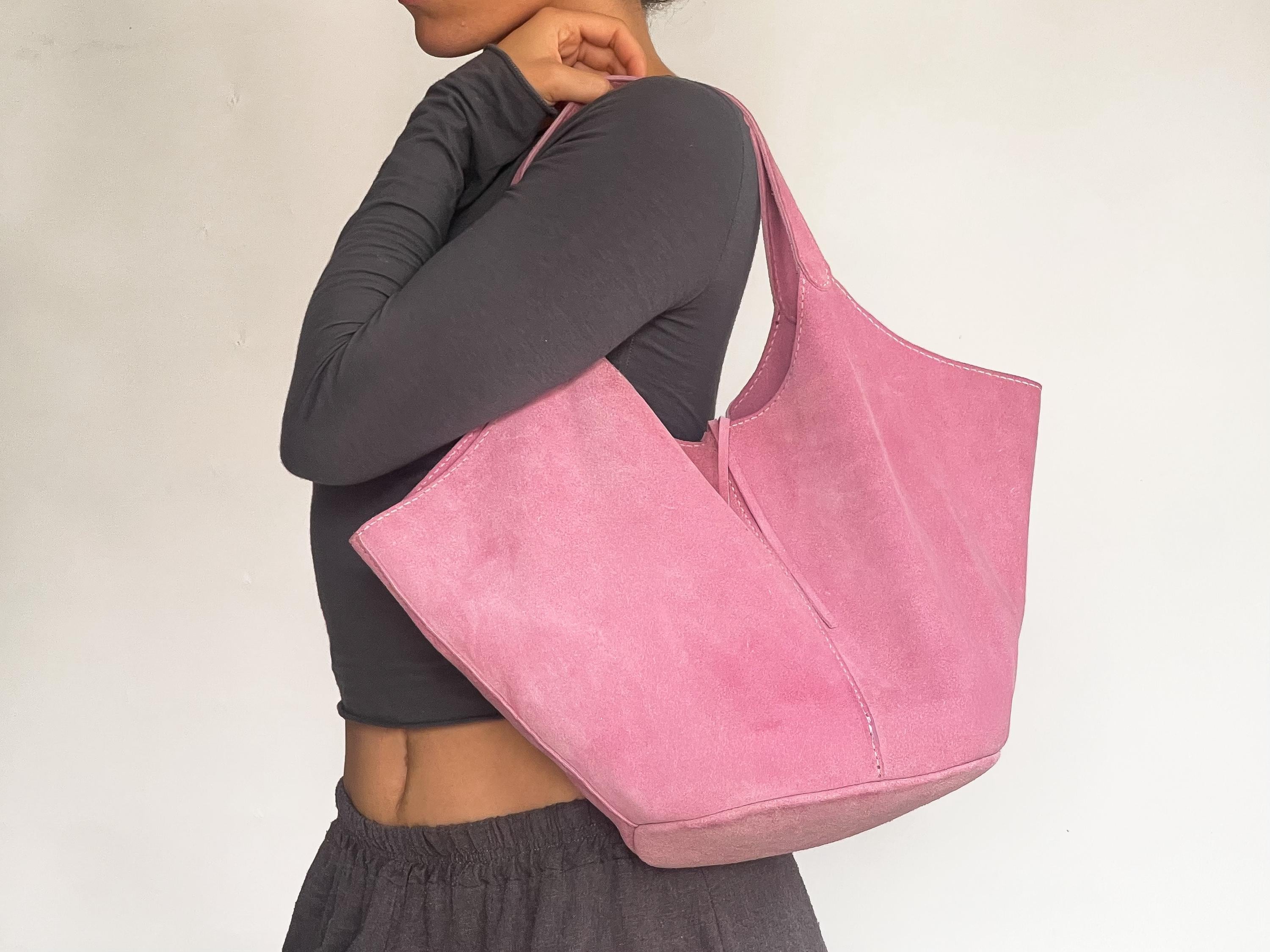 Leather Tote Bag Sewing Pattern PDF: DIY Slouchy Hobo Template (video ...