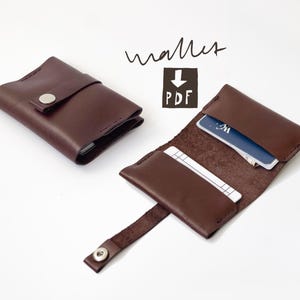 Leather Cardholder Pattern: Beginner Wallet Project (PDF Pattern)