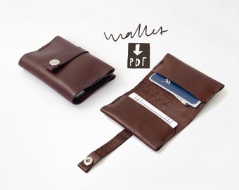 Leather Cardholder Pattern: Beginner Wallet Project (PDF Pattern)