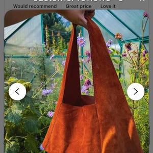 Leather Bag Pattern: DIY Small Hobo Purse Sewing Template (PDF Pattern) image 7