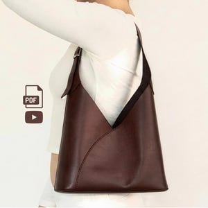 Leather Bag Pattern: DIY Hobo Purse Sewing Template (PDF Pattern)