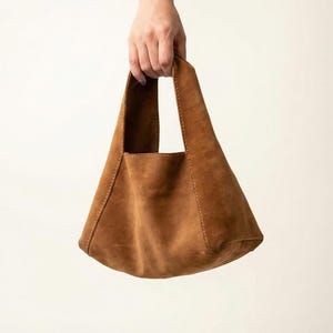 Leather Bag Pattern: DIY Small Hobo Purse Sewing Template (PDF Pattern) image 5