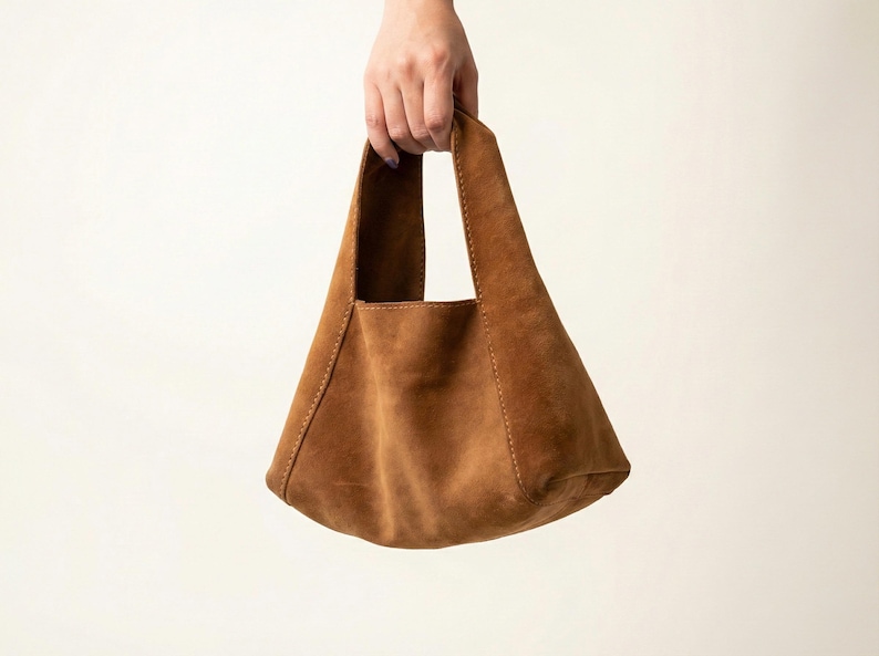 Leather Bag Pattern: DIY Small Hobo Purse Sewing Template (PDF Pattern) image 5