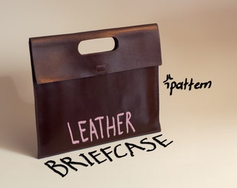 DIY Leather Laptop Sleeve Pattern: Beginner-Friendly Briefcase (PDF Pattern)