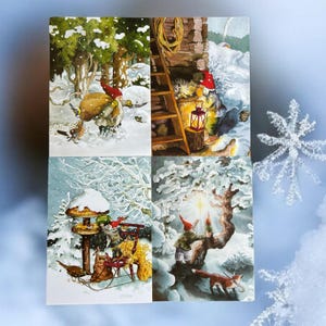 Christmas magic with dwarves: anticipation and preparations – Inge Löök postcard set