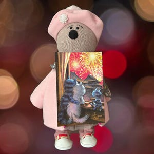 Fireworks in China (Blue Cats by Rina Zeniuk, MyMagicard)