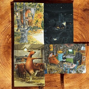 Coffret de cartes postales de Sven Nordqvist : Mama Moo et ses petites merveilles #2 (Sven Nordqvist, Hjelm Förlag AB)