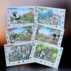 Lieselottes Bauernhofgeschichten: Ein Set aus 6 Postkarten (Alexander Steffensmeier, TAURUS Kunstkarten)