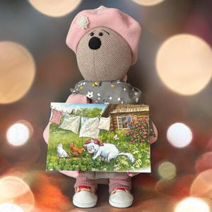 In the Village (Blue Cats by Rina Zeniuk, MyMagicard)