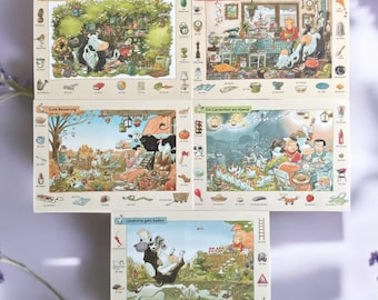 Lieselotte&#39;s Farm Stories: A Set of 5 Postcards (Alexander Steffensmeier, TAURUS Art Cards)