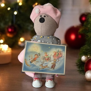 Cartolina d'epoca: Buon Natale, Charlotte Baron, Dresda
