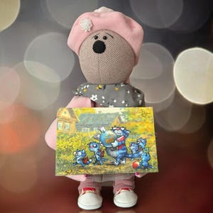 September 1st, first day of school (Blue Cats by Rina Zeniuk, MyMagicard)