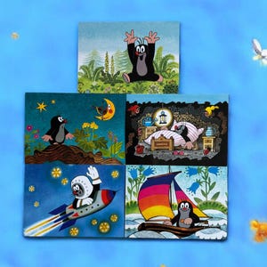 De Kleine Mol – Dromen en Avonturen (Zdenek Miler, TAURUS kunstkaarten)