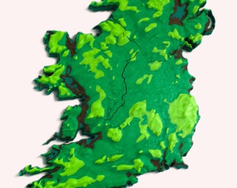 Ireland, 3D printed Map