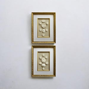 Conjunto de parede para galeria de arte em talhe-doce, Decoração de arte antiga, Arte em talhe-doce