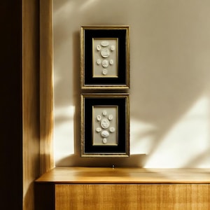 Conjunto de parede para galeria de arte em talhe-doce, Decoração de arte antiga, Arte em talhe-doce